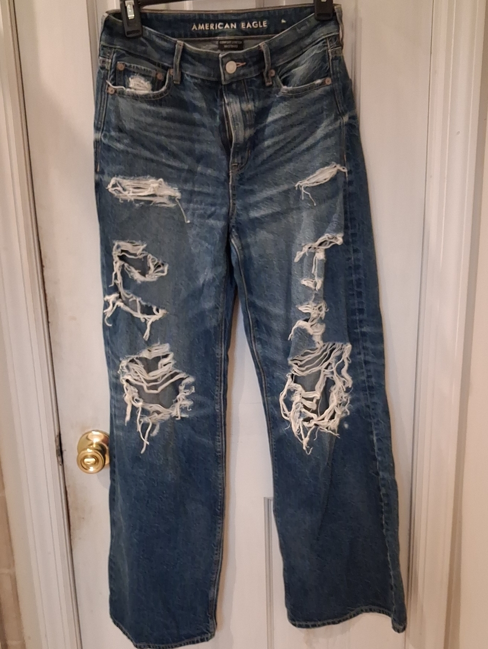 American Eagle Blue Denim Jeans with Comfort Stretch Waistband